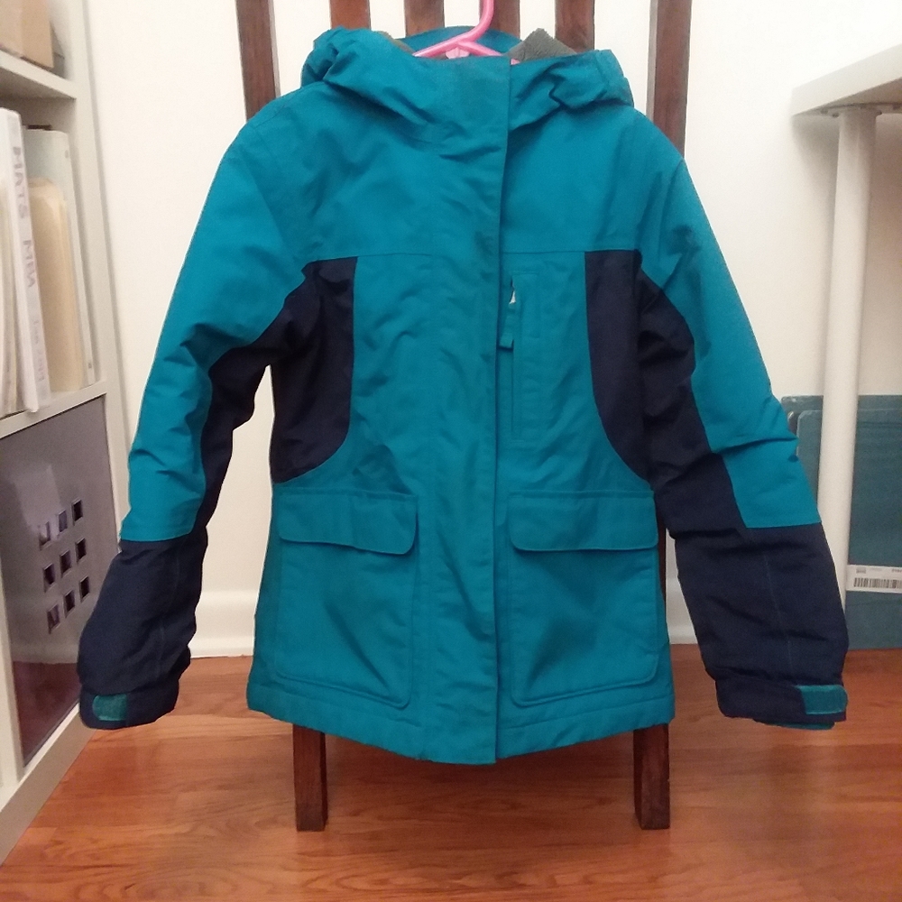 Lands End Squall Parka Blue - EUC - Kids Med 5-6